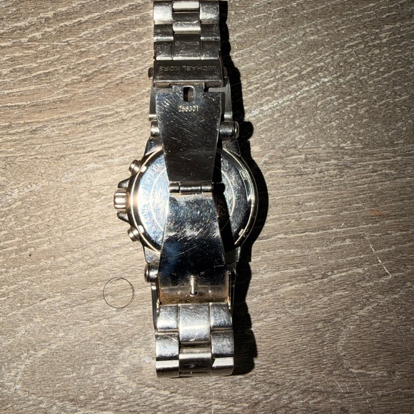 Michael Kors Silver Chronograph Watch with Crystal Bezel - Picture 4 of 4